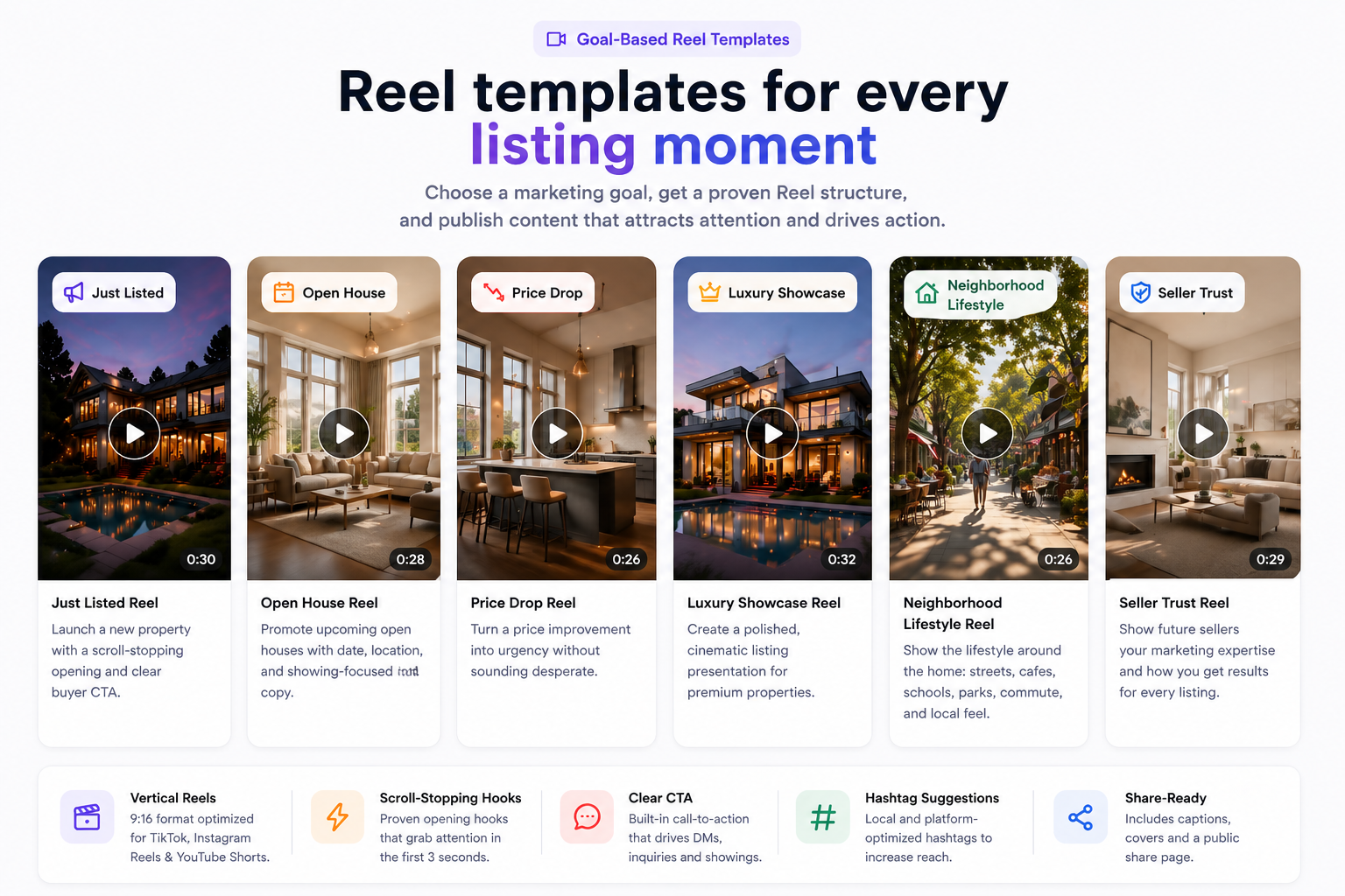 Outlist real estate video template preview