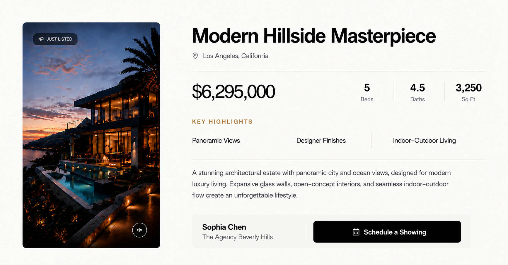 Generated real estate marketing package